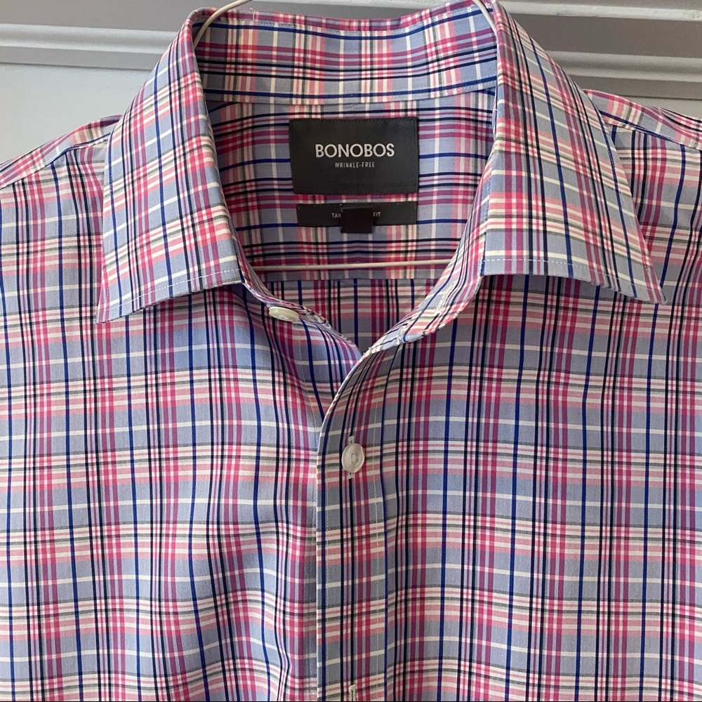 Bonobos Men’s Wrinkle-Free Tailored Slim Fit, 16 1/2, 34
